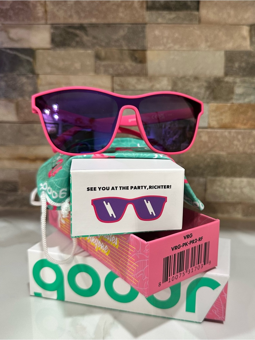 Kids Pink Sunglasses with Purple Mirrored Lenses by Goodr
